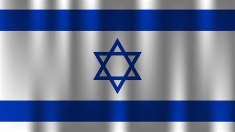 flag of israel country nation symbol 3d textile satin effect background ...