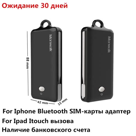 Portable Bluetooth Dual Sim Card Adapter For iPhone XS Max XR X Double Multi Morecard adapters ...