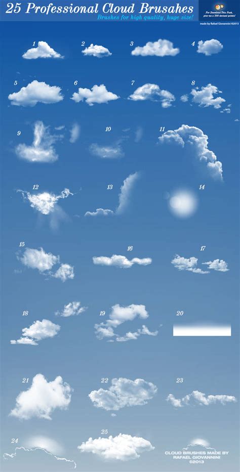 25 amazing clouds brushes by RafaelGiovannini on DeviantArt