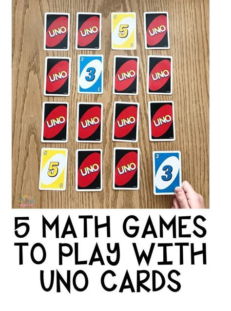 5 Math Games To Play with UNO Cards - Primary Playground | Math for kids, Homeschool math ...