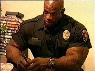 Ronnie Coleman as a police officer. So much win! | fitness | Cops, Police, Police officer