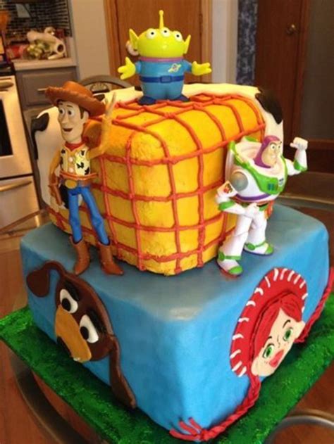 Toy Story Cake For A 4 Year Old Boy The Cake Is Dark Chocolate With A ...