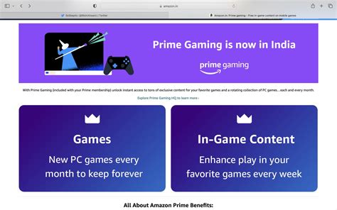 Amazon Prime Gaming for PC may roll out in India soon