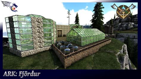 Huge Greenhouse Build For Our Kibble Farm | ARK: Fjordur (Mod Map) #17 ...