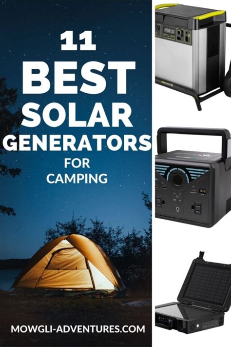 11 Best Portable Solar Generator For Camping, RVing & Van Life