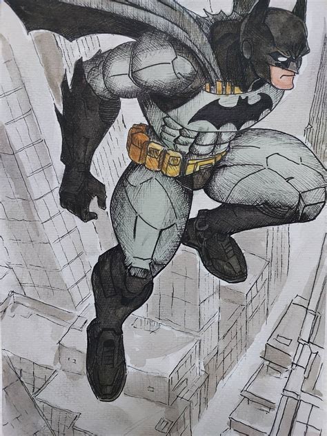 AI to Traditional 006: Batman by plollieplok on DeviantArt