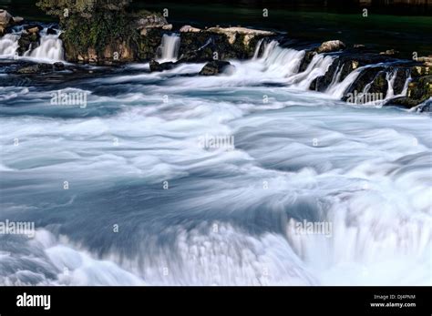 Evening at the waterfall in Schaffhausen Stock Photo - Alamy