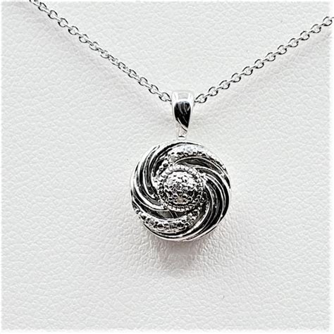 Sterling Silver Diamond Pendant