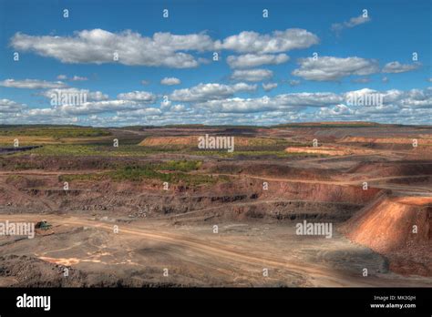 Hibbing, Minnesota has one of the largest open pit mines Stock Photo ...