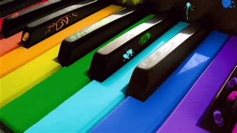 Download wallpaper 1920x1080 piano, colored, keys full hd, hdtv, fhd, 1080p hd background