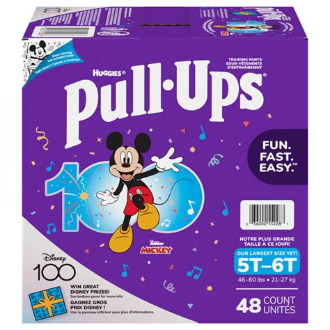 Save on Huggies Pull-Ups Disney Junior MIckey Boys 5T-6T Training Pants 46+ lbs Order Online ...