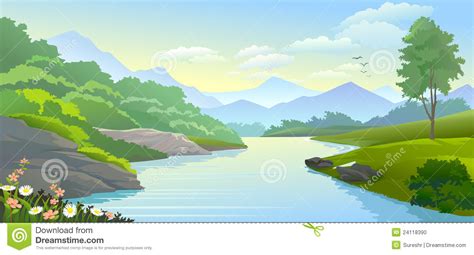 Flowing River Drawing at GetDrawings | Free download