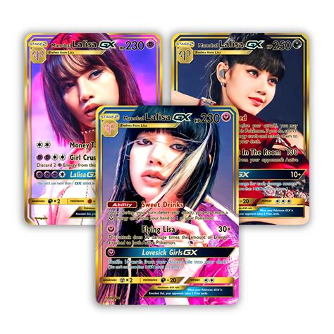 Blackpink Lisa GX Gold Holographic Cards – Kholographic