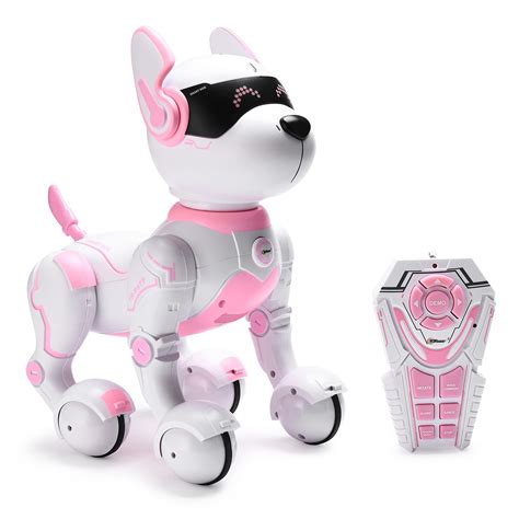 Top Race Cool Remote Control Robot Dog Toy - Voice & Touch Control, Perfect Pet for Kids 3-10Y ...