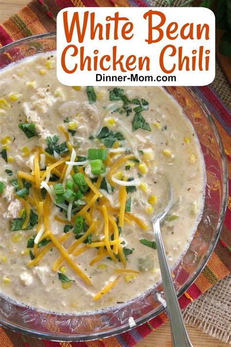 Easy, creamy White Bean Chicken Chili Soup is comfort food that's actually healthy! #white ...