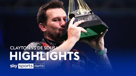 Clayton crowned Premier League champion! | Clayton vs de Sousa | Premier League Darts Highlights ...