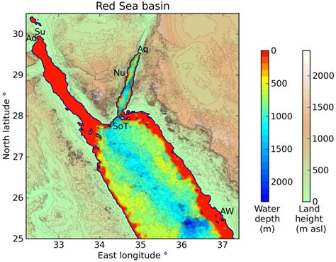 Red Sea Underwater Map