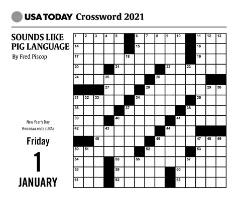 Printable Crossword Puzzles 2021 - Printable Crossword Puzzles Online