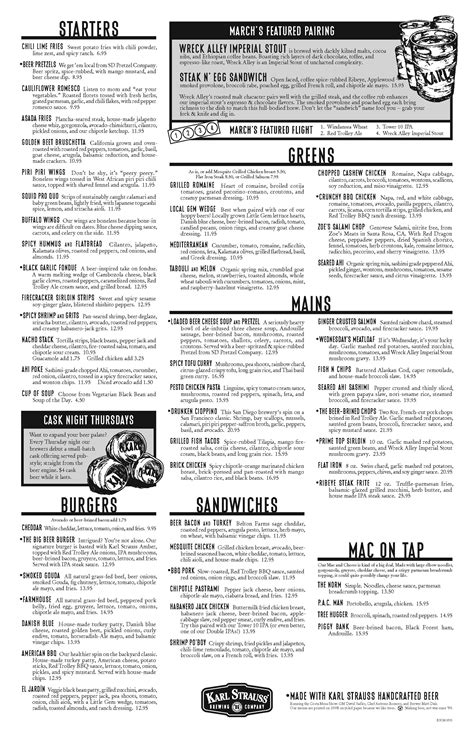 Karl Strauss Brewing Company Menu - Urbanspoon/Zomato