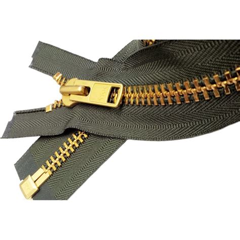 YKK 26" Extra Heavy Duty Jacket Zipper YKK #10 Brass Separating ~ Color ...