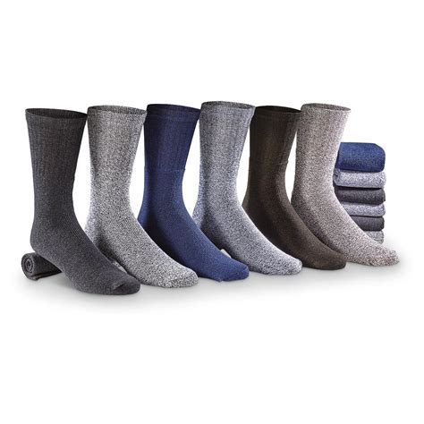 Men's Boot Socks, 12 Pairs - 608445, Socks at Sportsman's Guide