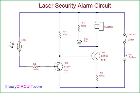 Laser Security Alarm Circuit