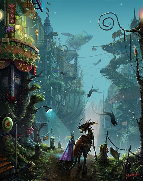 37 best Fantasy World images on Pinterest | City, Concept art and ...