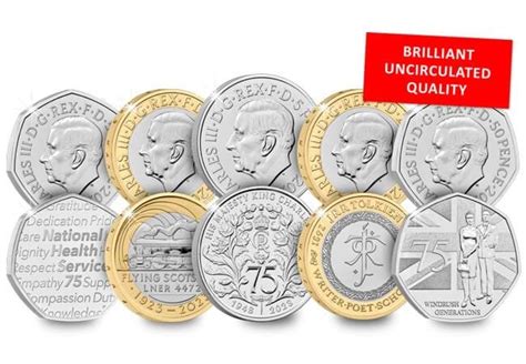 UK 2023 Annual Coin Set BU Pack