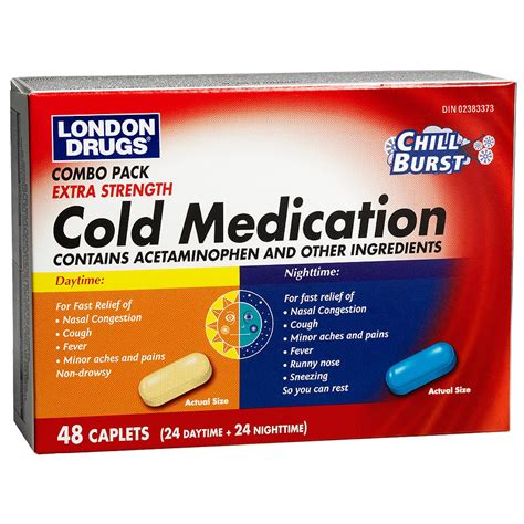 London Drugs Extra Strength Cold Medication Combo - 48 capsules ...