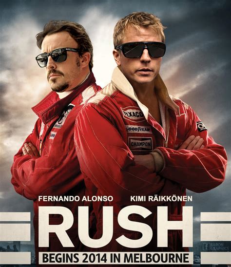 Fernando Alonso & Kimi Raikkonen RUSH Movie Poster : r/formula1