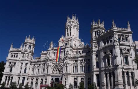 Cybele Palace Madrid Spain City Hall Stock Photo - Image of europe ...