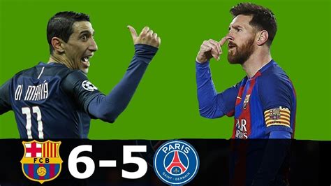 FC Barcelona VS PSG 6-5 Agg | Match Highlights - YouTube