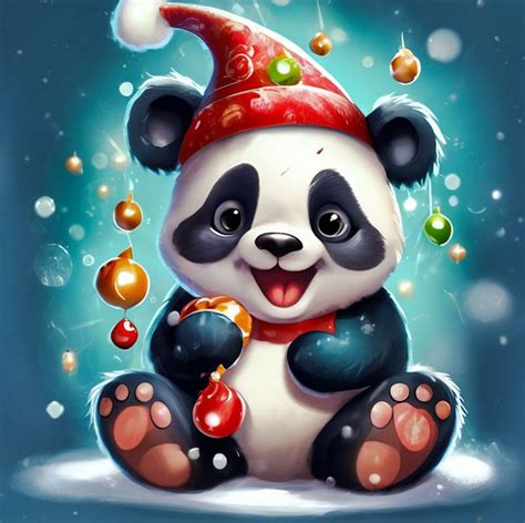 🐼💞🐼 | Christmas panda, Christmas, Panda