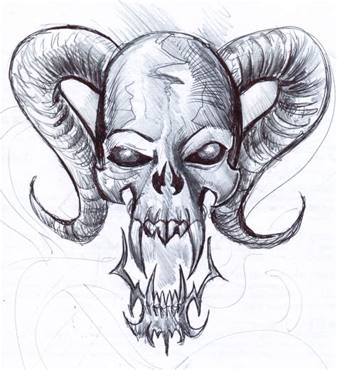 Detailed Skull Drawing at GetDrawings | Free download