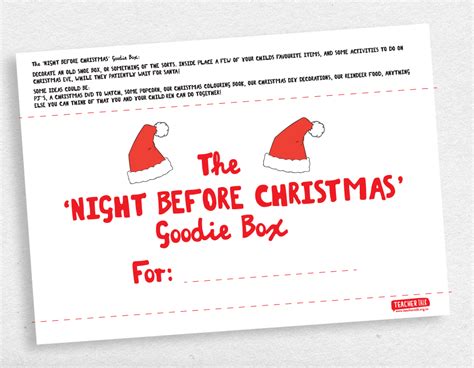 Christmas Goodie Box - Download – TeacherTalk