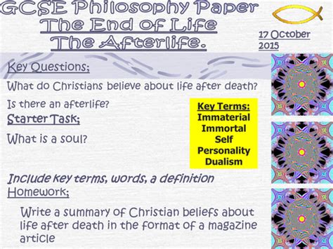 The afterlife introduction | Teaching Resources