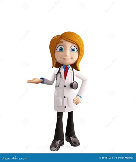 Female Doctor Cartoon Character Sitting On Desk Vector | CartoonDealer.com #185411722