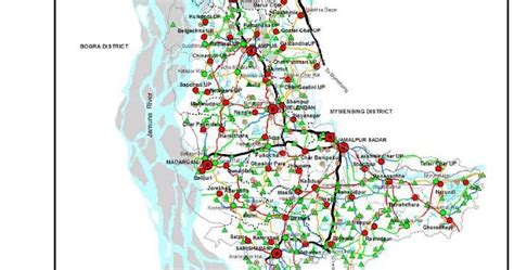 Maps of Bangladesh: Jamalpur District