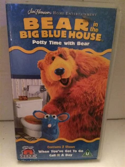 BEAR IN THE Big Blue House - Vhs Video - Potty Time With Bear - Jim Henson £8.00 - PicClick UK