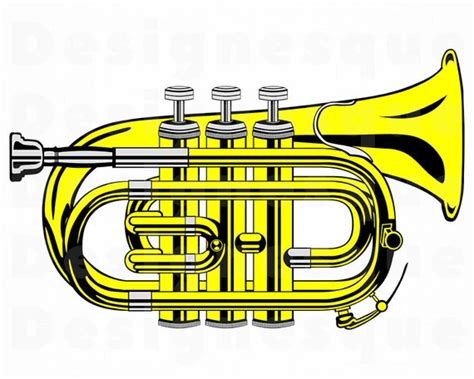 Trumpet Clipart Png Trumpet Outline SVG Trumpet Files for Cricut Musical Instruments SVG Dxf ...