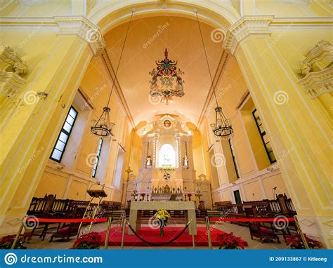 Interior View of the Beauty of St. Dominic`s Church, Macau Editorial ...