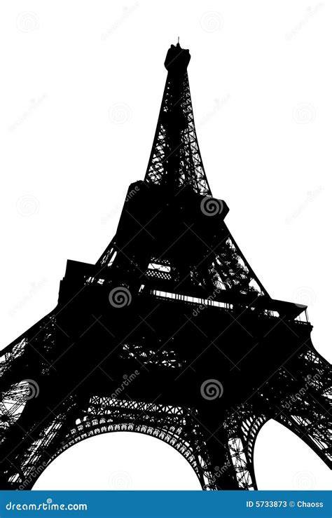 Eiffel Tower In Paris Silhouette Stock Photos - Image: 5733873