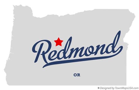 Map of Redmond, OR, Oregon