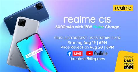 realme Philippines is launching the 6000mAh realme C15 on August 20