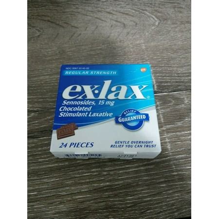 New Ex Lax Chocolate Pieces Regular Strength 24 ct. Exp. 10/2020 | Walmart Canada