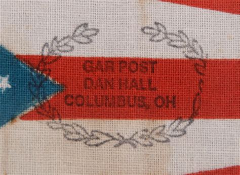 Ohio State Parade Flag with a Civil War Veterans Overprint For Sale at 1stDibs | ohio flag ...