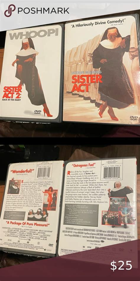 Sister Act DVD’s Sister Act one and Sister Act 2 in 2023 | Sister act ...