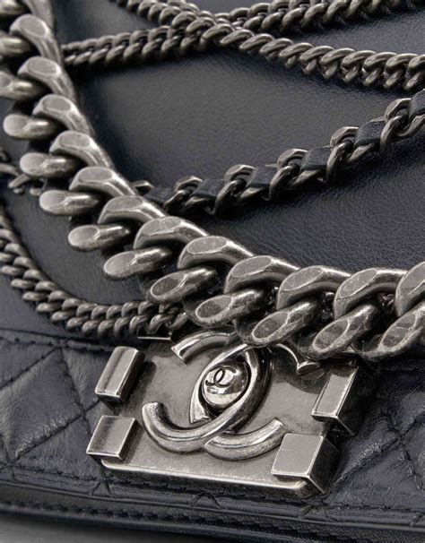 Chanel Boy Medium Calf Black | SACLÀB