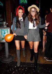 Michelle Keegan - School Uniform Hens Party candids in Manchester ...