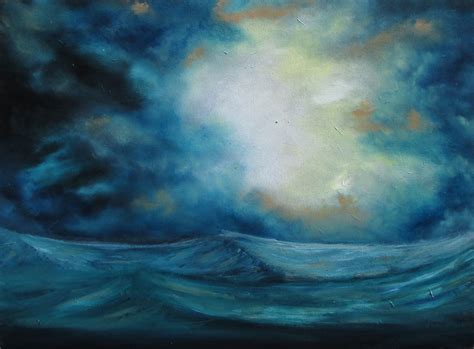 "Tempest" - Ashby Fine Art Seascape Painting, Ocean Painting, Dark Painting, Cloud Painting ...